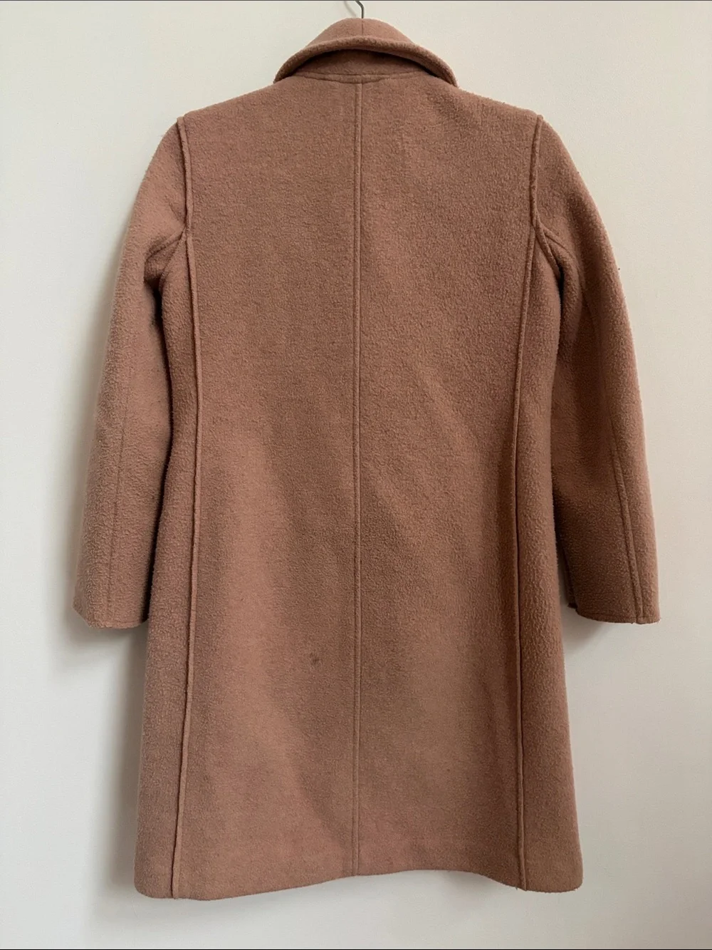 J. Crew Blush Pink Shawl-Collar Wool Blend Pea Coat - Picture 3 of 4